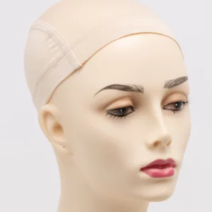 Bamboo Wig Cap Liner:Silicone Grip, Beige
