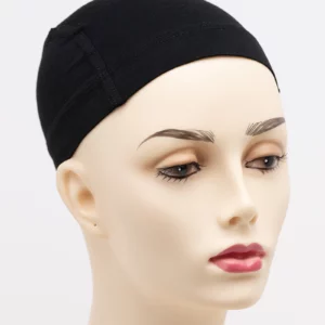 Bamboo Wig Cap Liner:Silicone Grip, Black